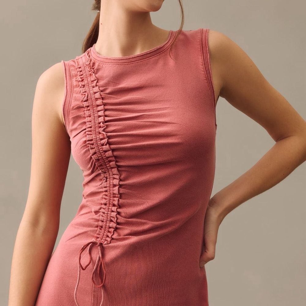 Daily Practice by Anthropologie Ruched Lounge Midi Dress
